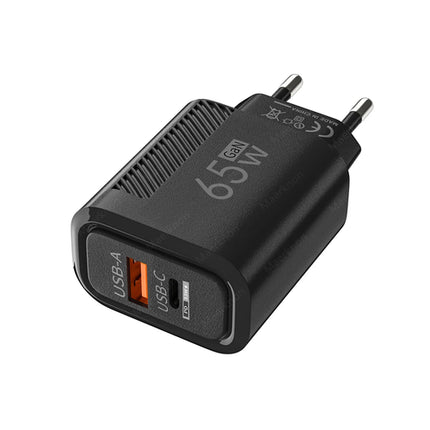 65W GaN USB C Fast Charger QC3.0 EU/US Plug Phone Charger Adapter For