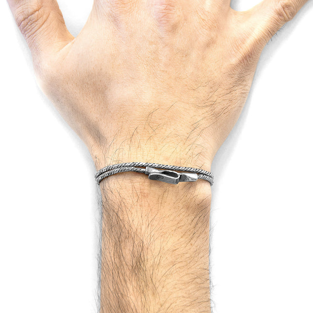 Forestay Double Sail Silver Chain Bracelet