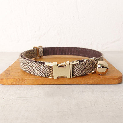 Cat Collar with Bell Bow Personalized Engraving Nameplate Kitten