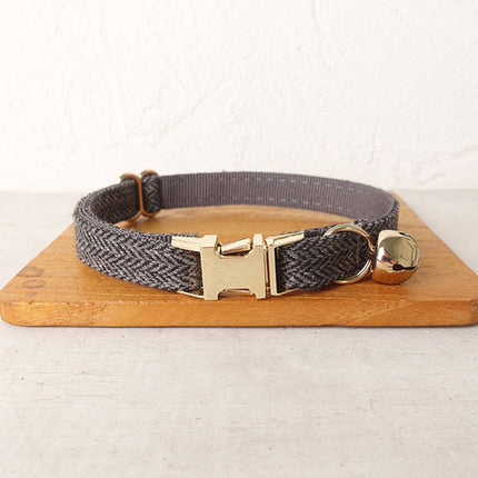 Cat Collar with Bell Bow Personalized Engraving Nameplate Kitten