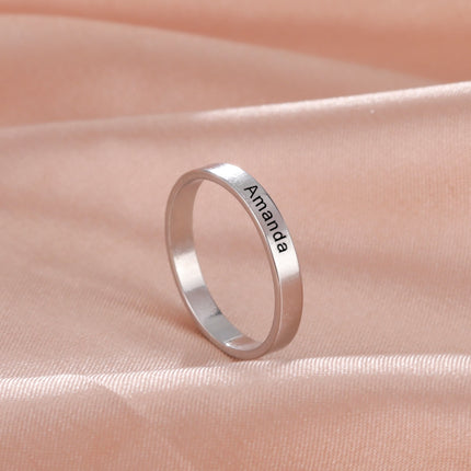 Personalized Name Ring Stainless Steel | Custom Rings Names