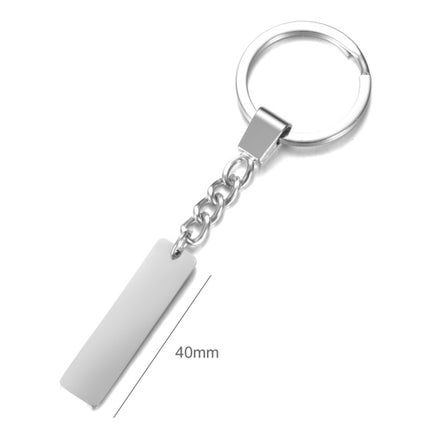 Custom Phone Number Logo Name Keychain Women Men Car Key Ring Laser