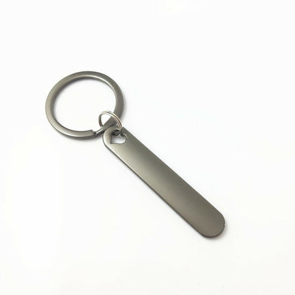 Custom Phone Number Logo Name Keychain Women Men Car Key Ring Laser