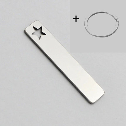 Custom Phone Number Logo Name Keychain Women Men Car Key Ring Laser