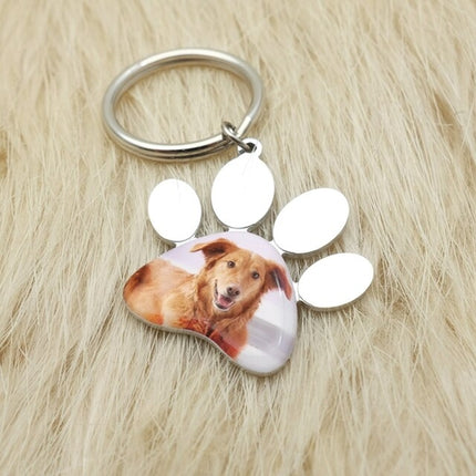 Personalized Pet Keychain Engraved Picture Keyring - Custom Photo