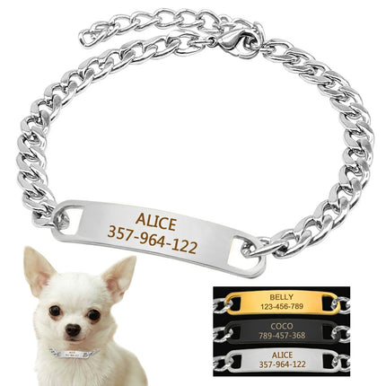 Dog Collar Personalized Small Dogs | Collar Pet Name Small Dog - Cat