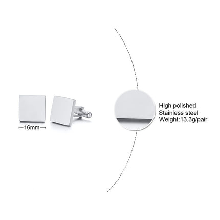 Engrave Initial Cufflinks For Wedding Birthday Groomsmen Gift