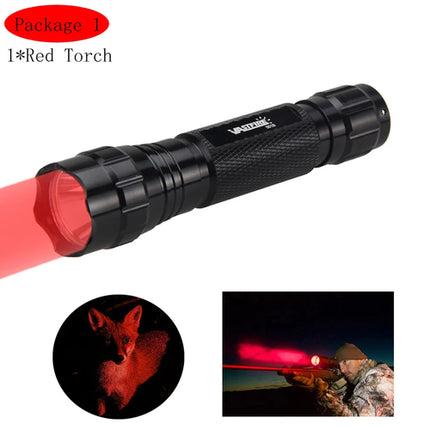 5000lm Led White Tactical Hunting Flashlight Weapon Gun Light +Rifle