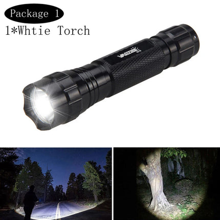 5000lm Led White Tactical Hunting Flashlight Weapon Gun Light +Rifle