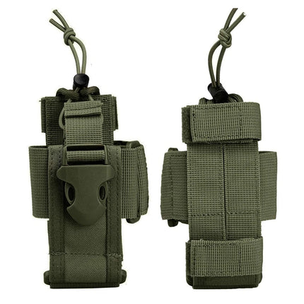 Tactical Molle Radio Pouch Walkie Talkie Holster Nylon Waist Pack Belt