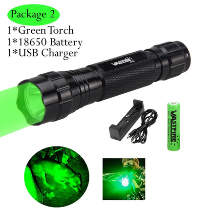 5000lm Led White Tactical Hunting Flashlight Weapon Gun Light +Rifle