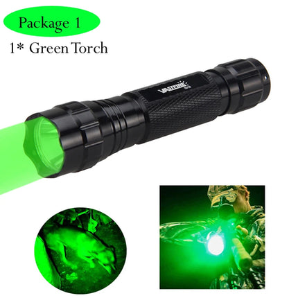 5000lm Led White Tactical Hunting Flashlight Weapon Gun Light +Rifle
