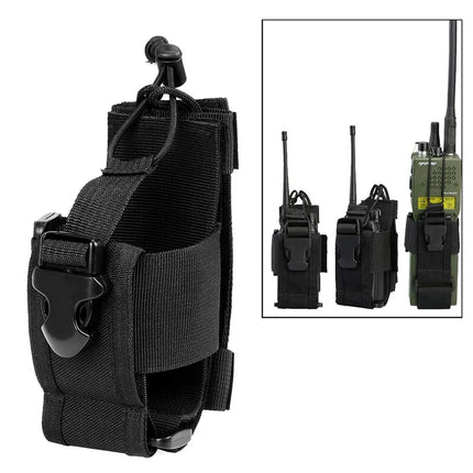 Tactical Molle Radio Pouch Walkie Talkie Holster Nylon Waist Pack Belt