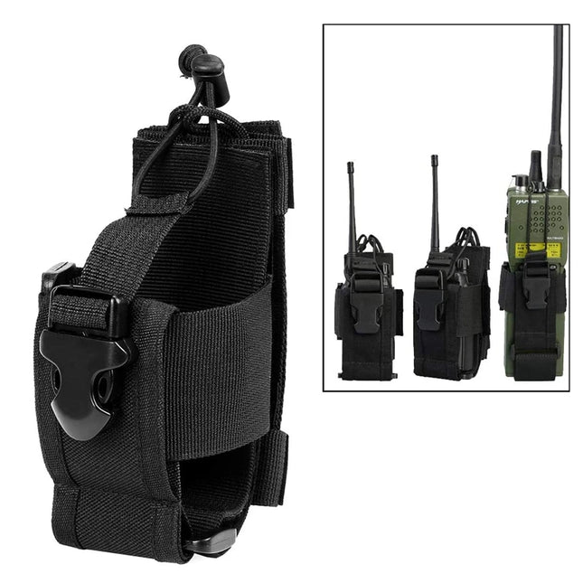 Tactical Molle Radio Pouch Walkie Talkie Holster Nylon Waist Pack Belt