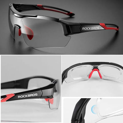 ROCKBROS Photochromic Cycling Glasses Bicycle Outdoor Sports