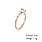 8 / Rose gold color 2mm