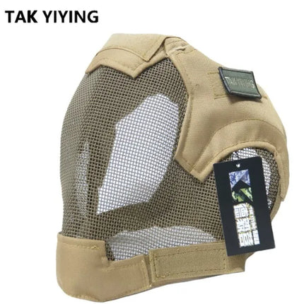 TAK YIYING Airsoft Mask Full Face Mask  War Game Steel Mesh Paintbal