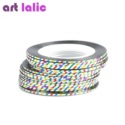 10 Rolls Nail Art Striping Tapes, Nail Liner Stickers, Nail Decals,