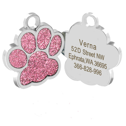 Personalized Dog Tags Engraved Cat Puppy Pet ID Name Collar Tag