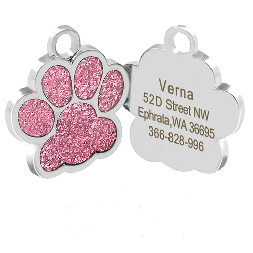 Personalized Dog Tags Engraved Cat Puppy Pet ID Name Collar Tag