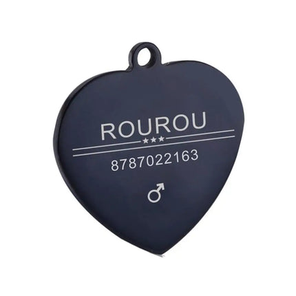 Free Engraving Pet ID Tag Stainless Steel Dog Cat Name Tags Collar