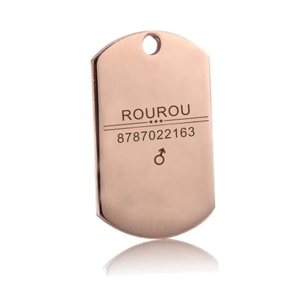 Free Engraving Pet ID Tag Stainless Steel Dog Cat Name Tags Collar