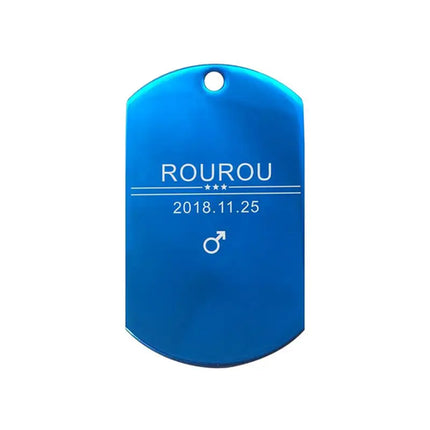 Free Engraving Pet ID Tag Stainless Steel Dog Cat Name Tags Collar