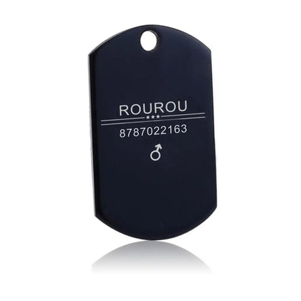 Free Engraving Pet ID Tag Stainless Steel Dog Cat Name Tags Collar