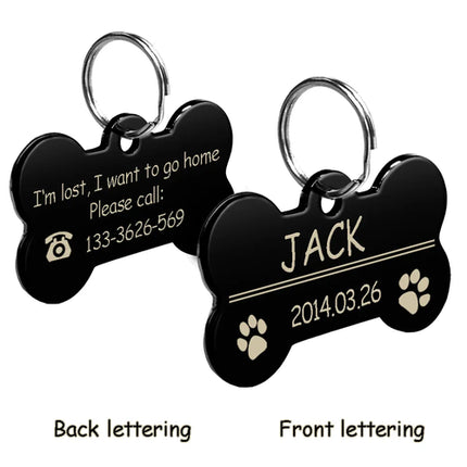 Personalized Dog Tags Engraved Cat Puppy Pet ID Name Collar Tag