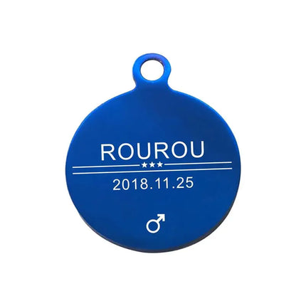 Free Engraving Pet ID Tag Stainless Steel Dog Cat Name Tags Collar