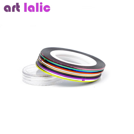 10 Rolls Nail Art Striping Tapes, Nail Liner Stickers, Nail Decals,