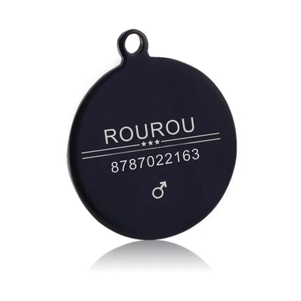 Free Engraving Pet ID Tag Stainless Steel Dog Cat Name Tags Collar
