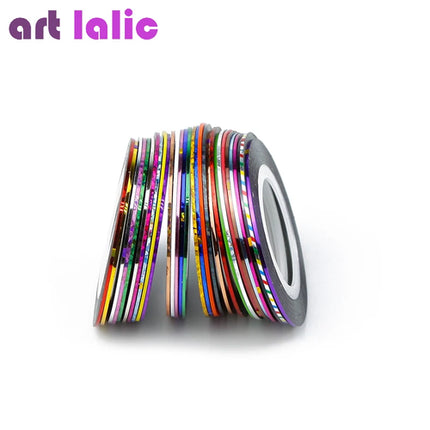 10 Rolls Nail Art Striping Tapes, Nail Liner Stickers, Nail Decals,
