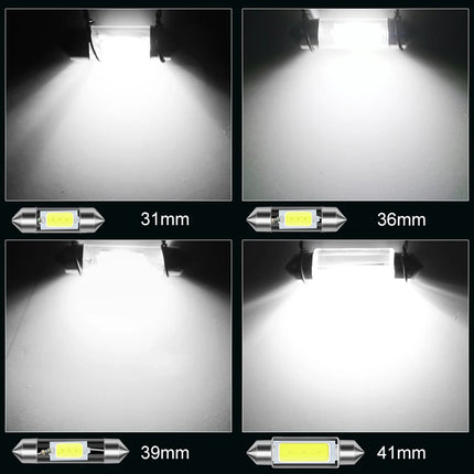 10Pcs C5W C10W LED Bulb Canbus 31mm 36mm 39mm 41mm Festoon Led Car