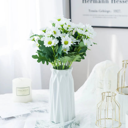 21 Heads Artificialflower Autumn Silk Daisy Bouquet Decor Vase Home