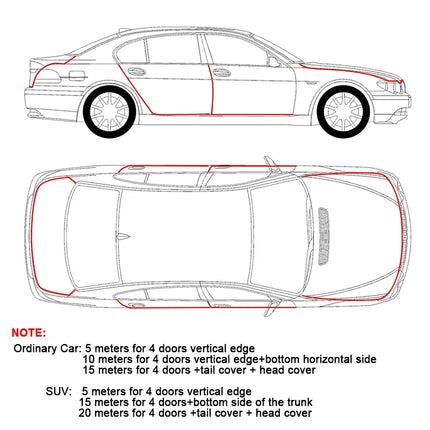 Car Door Edge Protector Universal Auto Door Guard Protective Strips