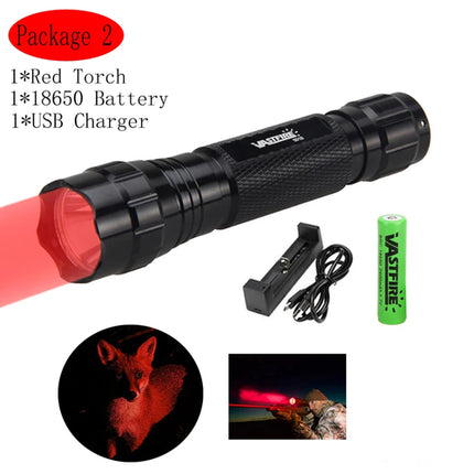 5000lm Led White Tactical Hunting Flashlight Weapon Gun Light +Rifle