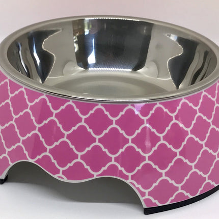 Cutesy Pink Medium Size Dog Bowl