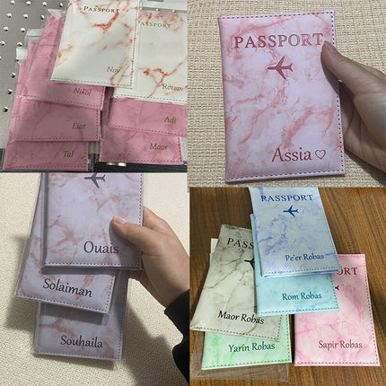 Customize Name Passport Cover Travel Wallet | Passport Holder Travel