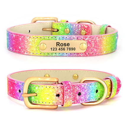 Leather Cat Collar Personalized Cat Collar For Puppy Small Dogs Pet