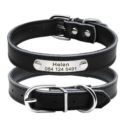 Leather Cat Collar Personalized Cat Collar For Puppy Small Dogs Pet