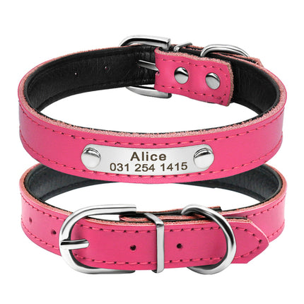 Leather Cat Collar Personalized Cat Collar For Puppy Small Dogs Pet
