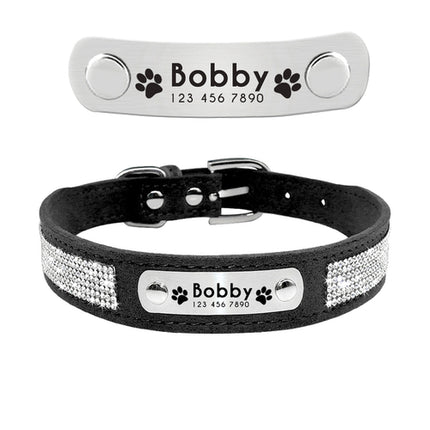 Leather Cat Collar Personalized Cat Collar For Puppy Small Dogs Pet