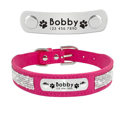 Leather Cat Collar Personalized Cat Collar For Puppy Small Dogs Pet