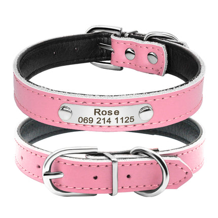 Leather Cat Collar Personalized Cat Collar For Puppy Small Dogs Pet