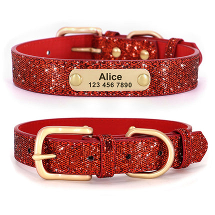 Leather Cat Collar Personalized Cat Collar For Puppy Small Dogs Pet