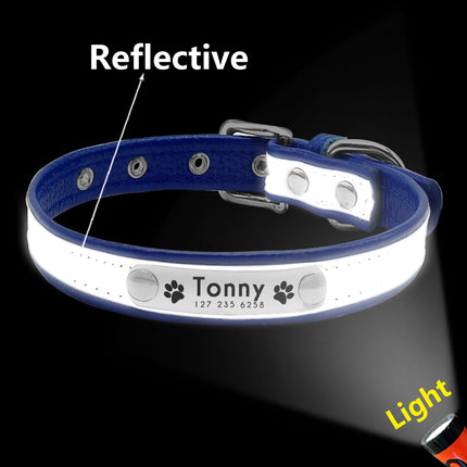 Leather Cat Collar Personalized Cat Collar For Puppy Small Dogs Pet