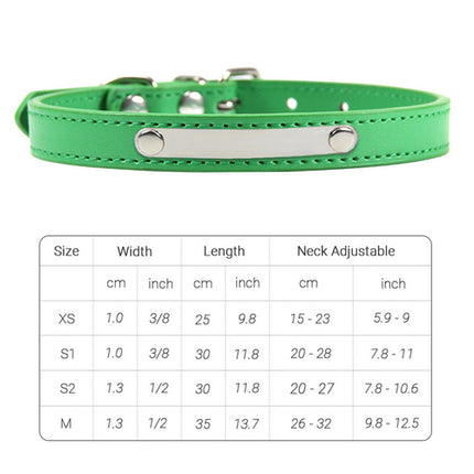 Pu Leather Cat Collar Personalized Kitten Collar Id Name Engraving Pet