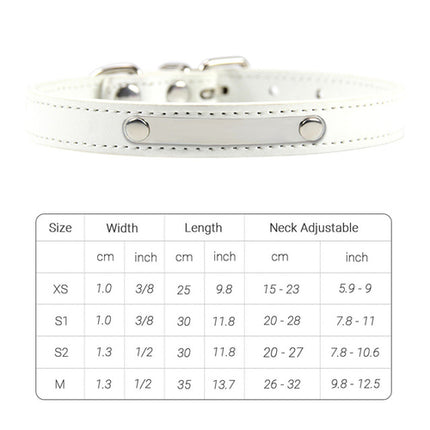 Pu Leather Cat Collar Personalized Kitten Collar Id Name Engraving Pet