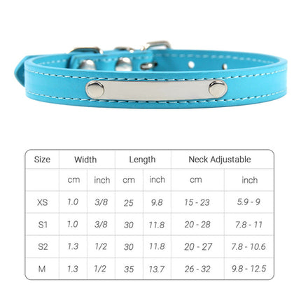 Pu Leather Cat Collar Personalized Kitten Collar Id Name Engraving Pet